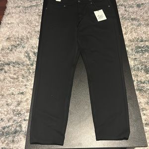 B7) stretchy black dress pants